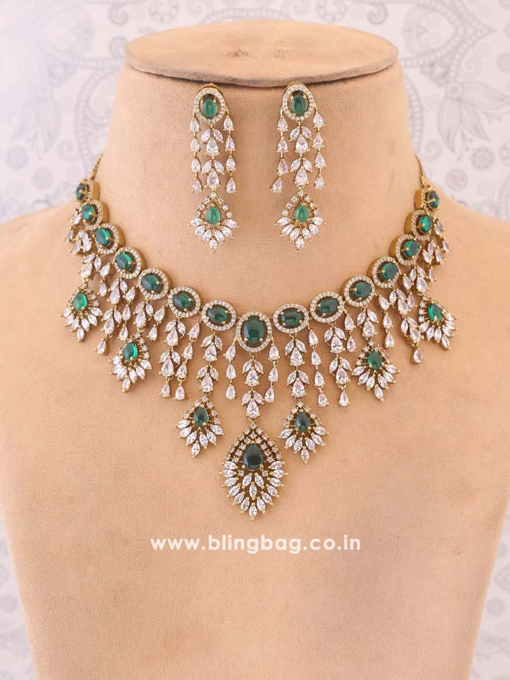 Emerald Adee Zirconia Jewellery Set