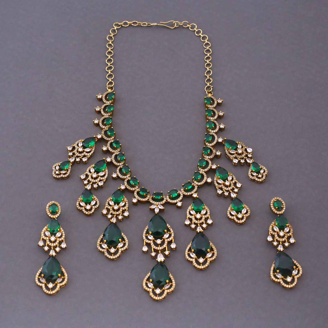 Emerald Aderes Victorian Jewellery Set - New Arrival