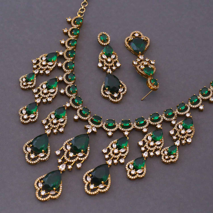 Emerald Aderes Victorian Jewellery Set - New Arrival
