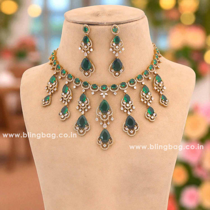 Emerald Aderes Victorian Jewellery Set - New Arrival
