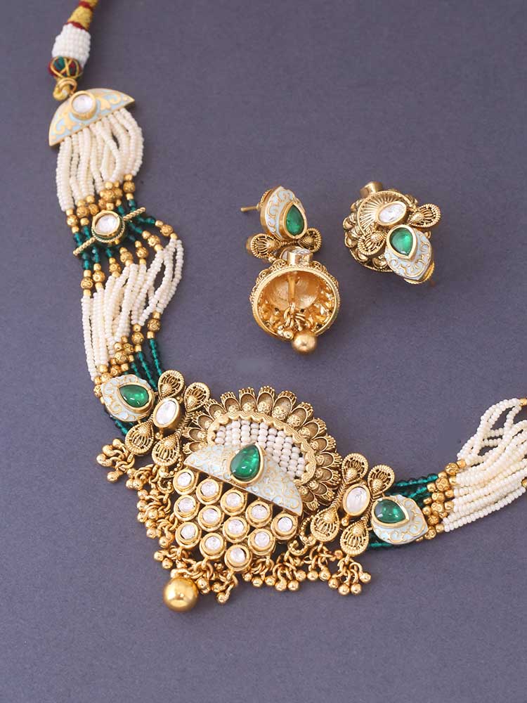 Emerald Adhya Rajwadi Set