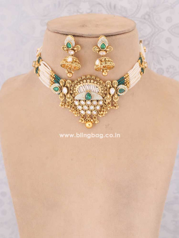 Emerald Adhya Rajwadi Set