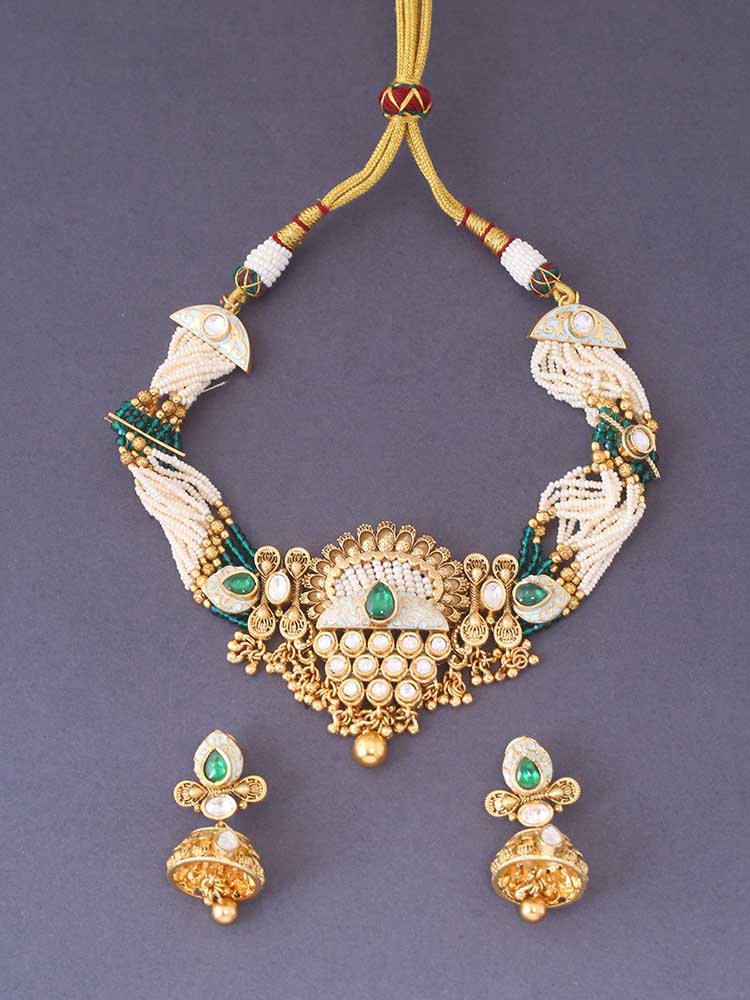 Emerald Adhya Rajwadi Set