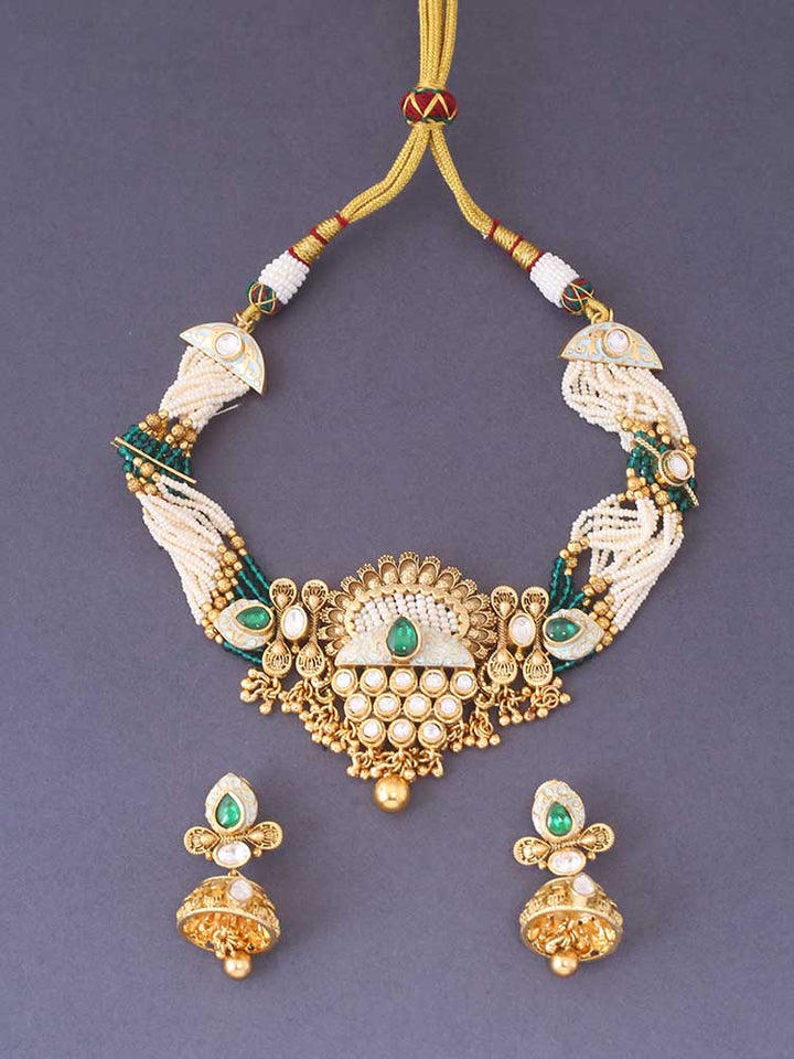 Emerald Adhya Rajwadi Set