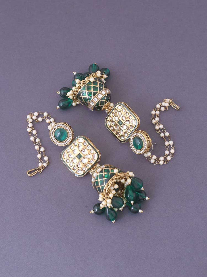 Emerald Aditi Sahara Jhumkis