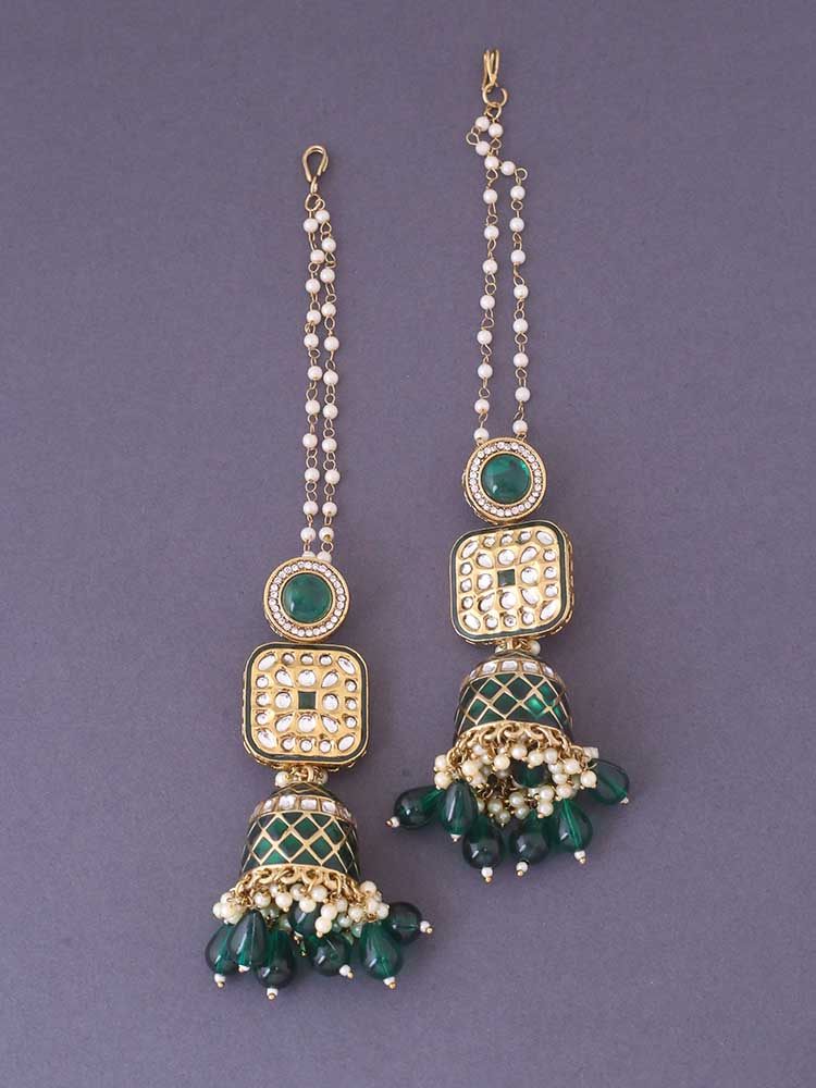 Emerald Aditi Sahara Jhumkis