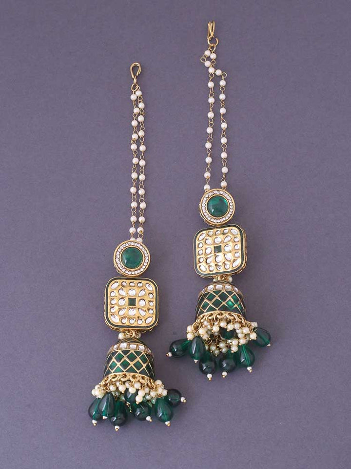 Emerald Aditi Sahara Jhumkis