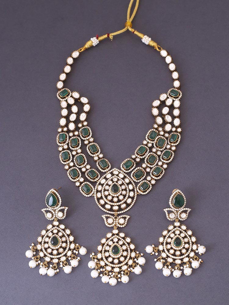 Emerald Adrian Victorian Jewellery Set