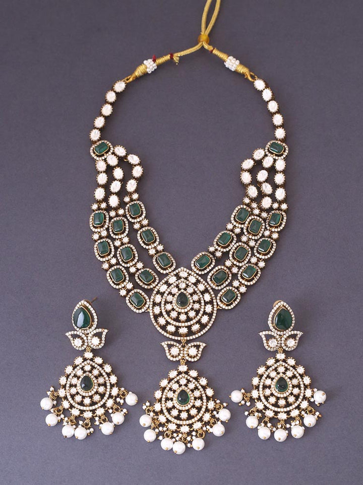 Emerald Adrian Victorian Jewellery Set