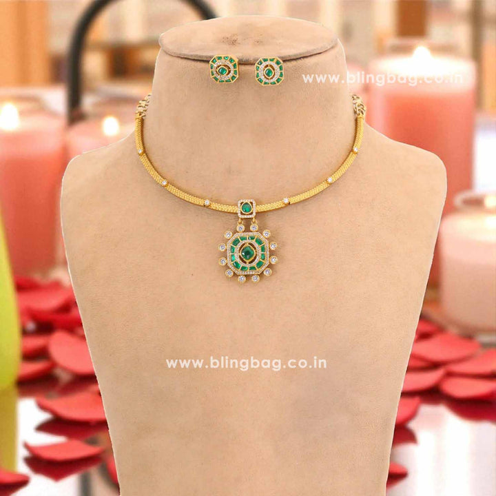 Emerald Agata Hasli Antique Jewellery Set - New Arrival