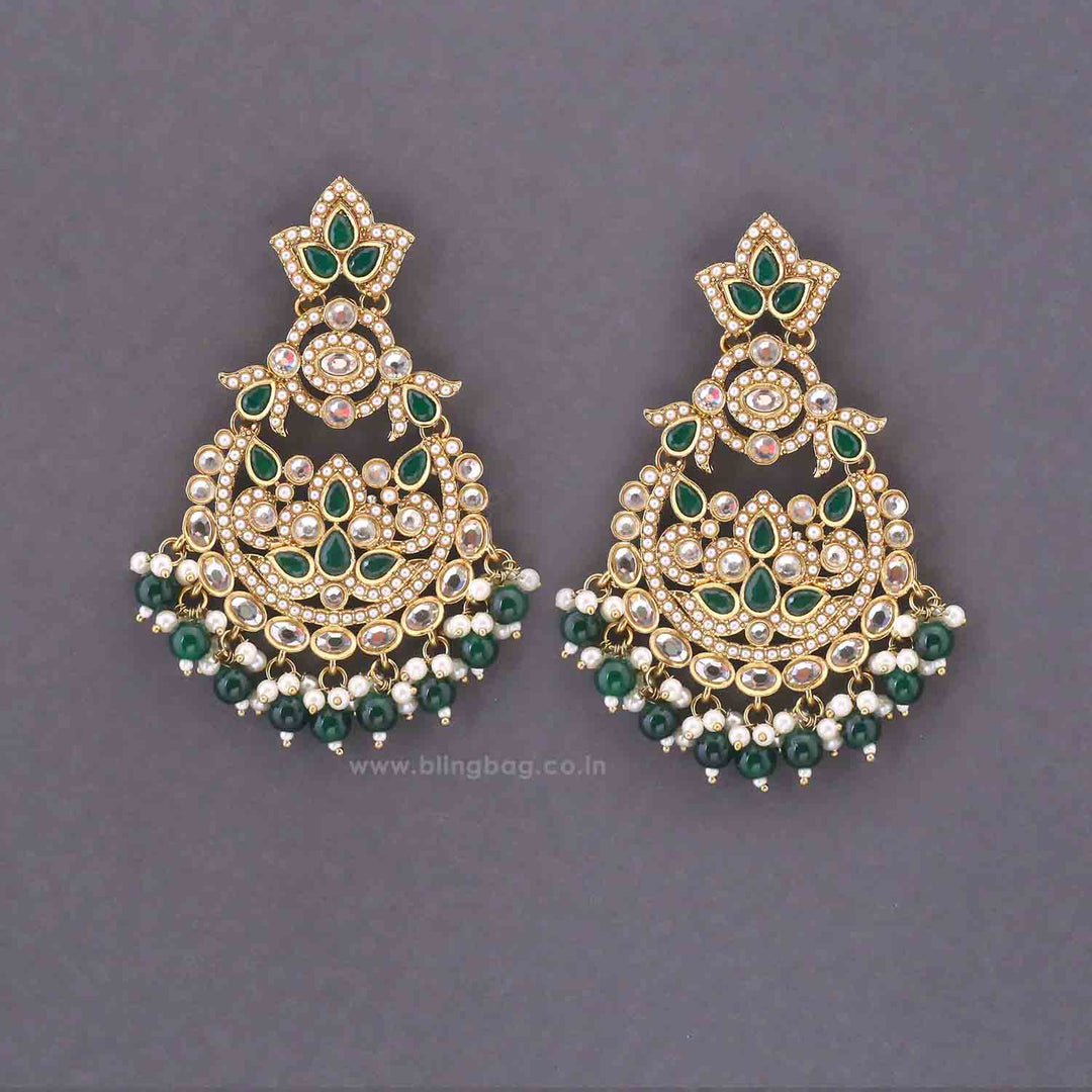 Emerald Agrata Danglers