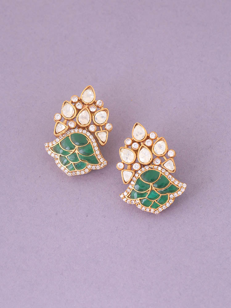 Emerald Alaina Zirconia Studs
