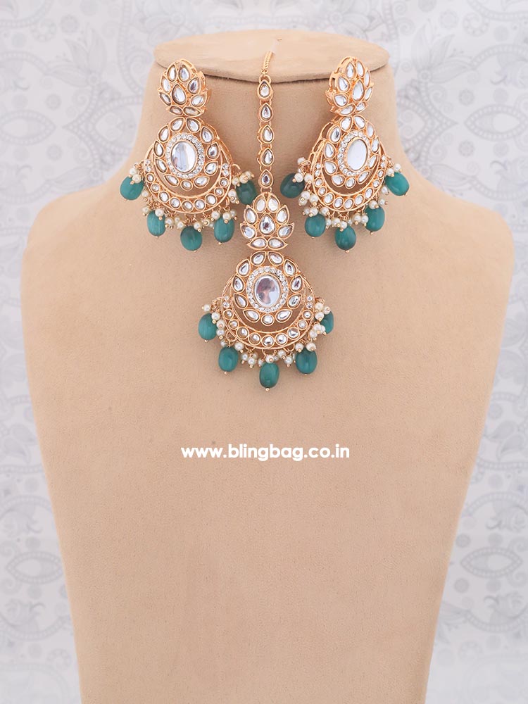 Jade Albina Kundan Jewellery Set