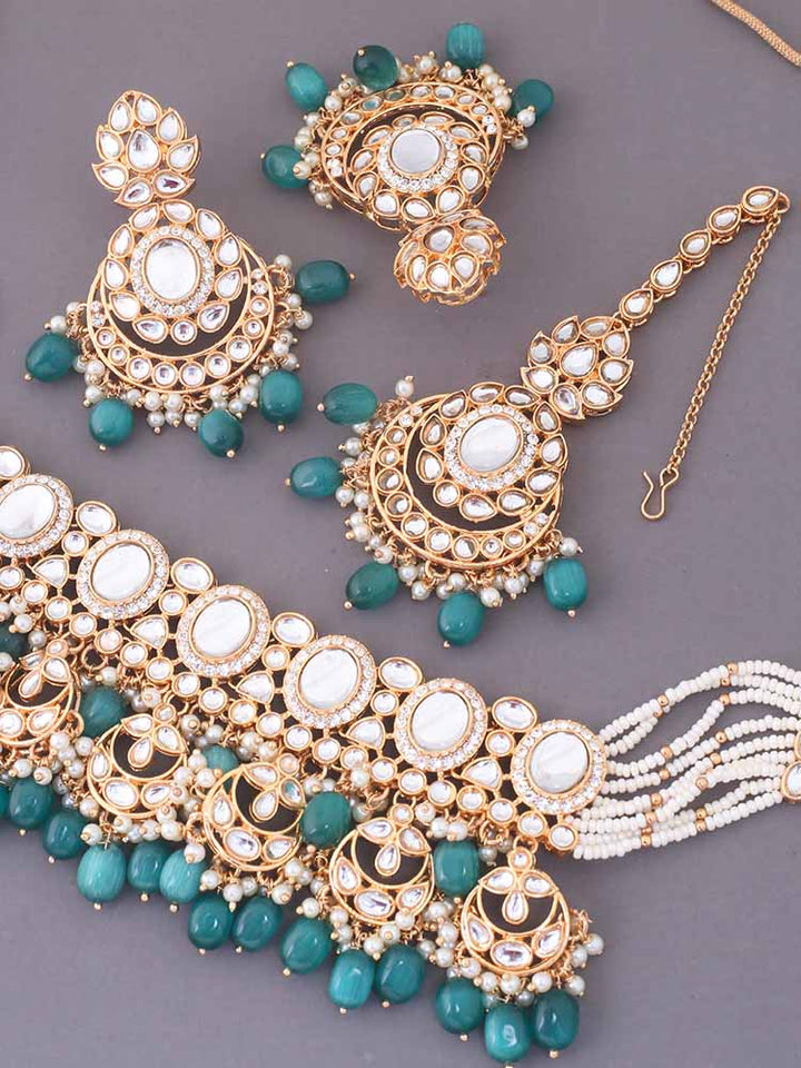 Jade Albina Kundan Jewellery Set