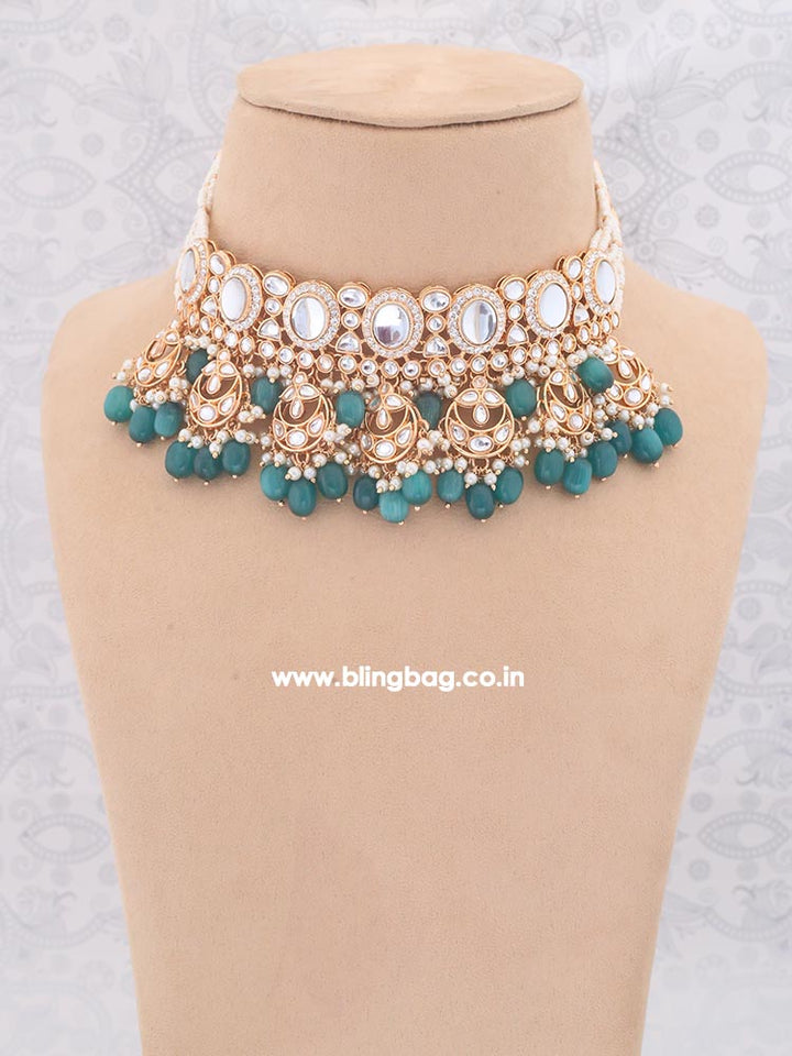 Jade Albina Kundan Jewellery Set