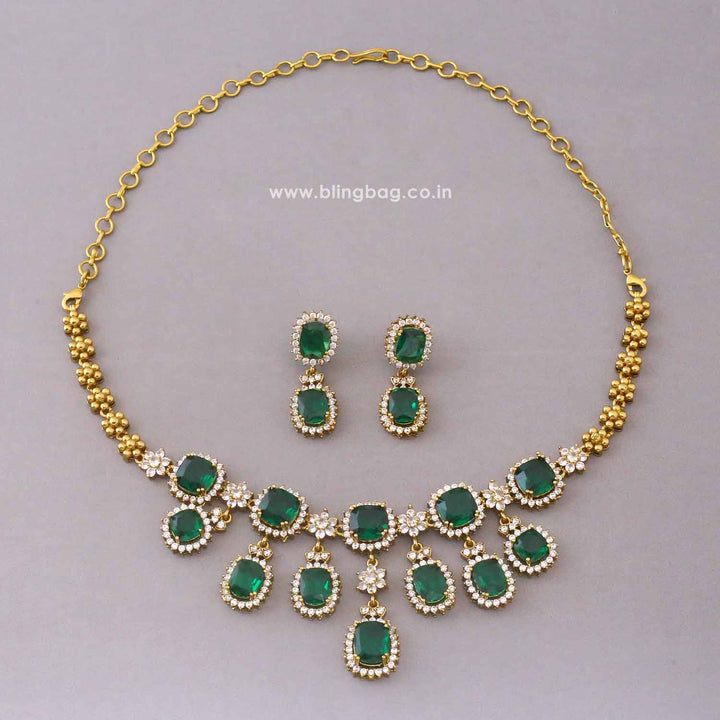 Emerald Alessiaa Victorian Jewellery Set - New Arrival