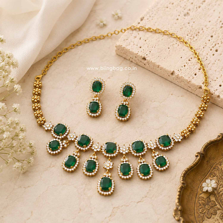 Emerald Alessiaa Victorian Jewellery Set - New Arrival