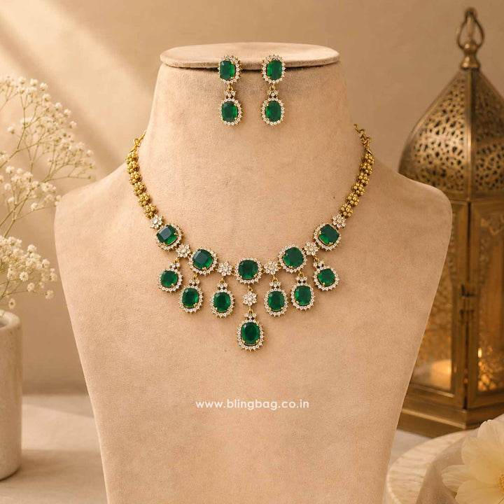 Emerald Alessiaa Victorian Jewellery Set - New Arrival