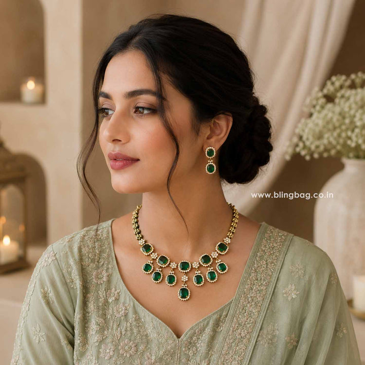 Emerald Alessiaa Victorian Jewellery Set - New Arrival