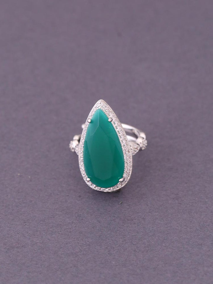 Emerald Alexandra Adjustable Ring