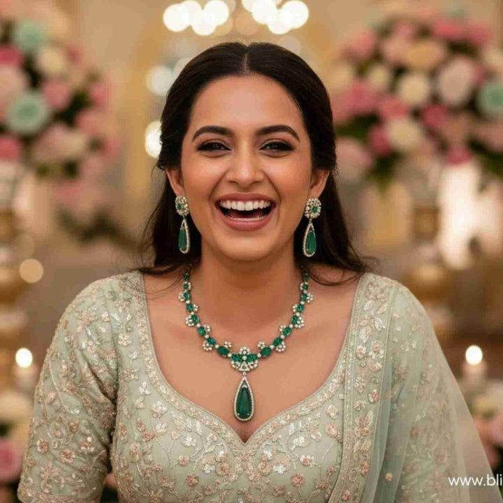 Emerald Alicea Victorian Jewellery Set - New Arrival