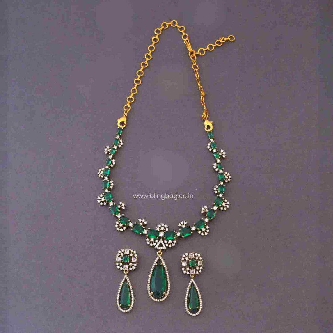 Emerald Alicea Victorian Jewellery Set - New Arrival