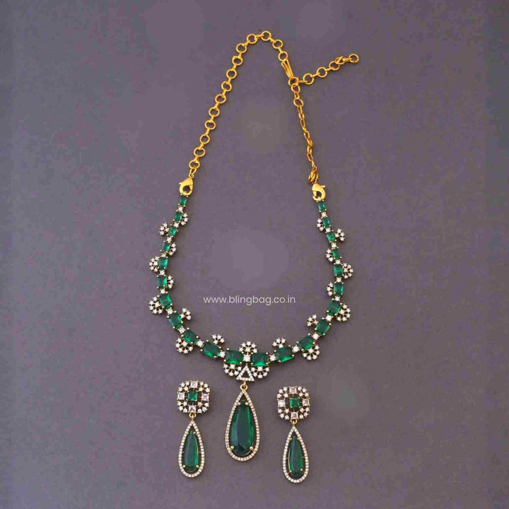 Emerald Alicea Victorian Jewellery Set - New Arrival