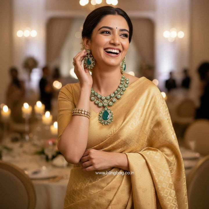 Emerald Alicerose Victorian Jewellery Set