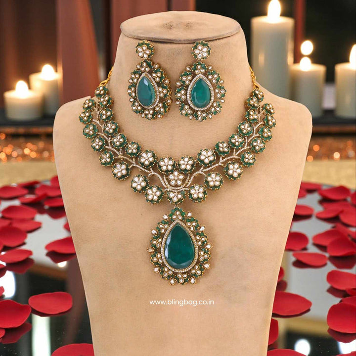 Emerald Alicerose Victorian Jewellery Set