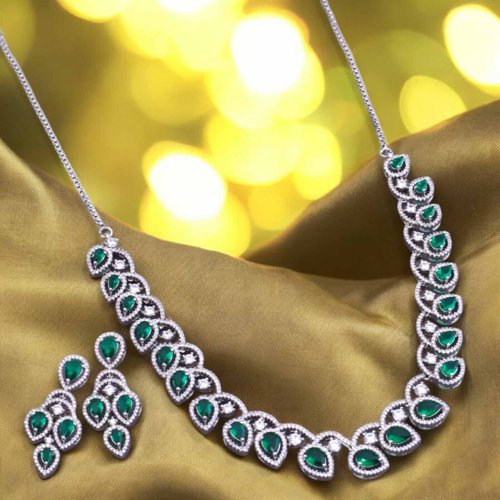 Emerald Alisha Zirconia Jewellery Set