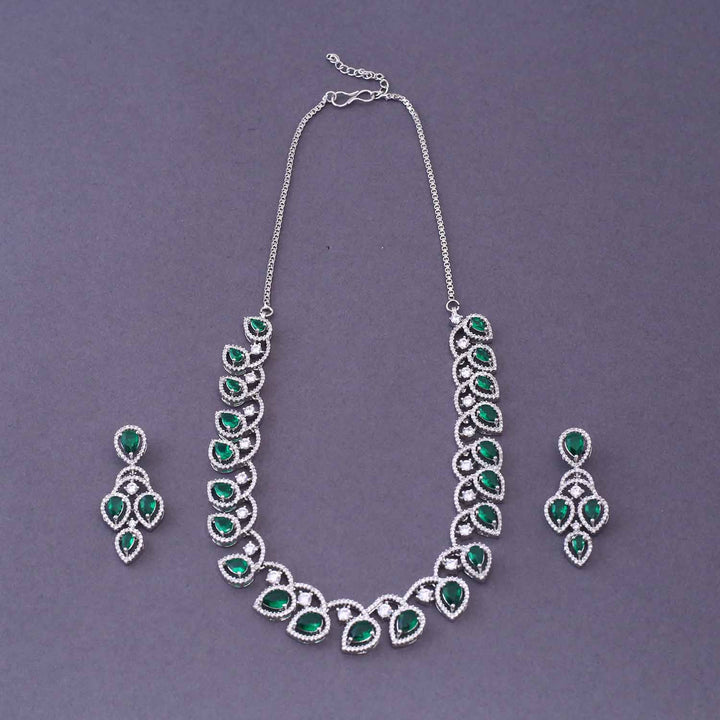 Emerald Alisha Zirconia Jewellery Set