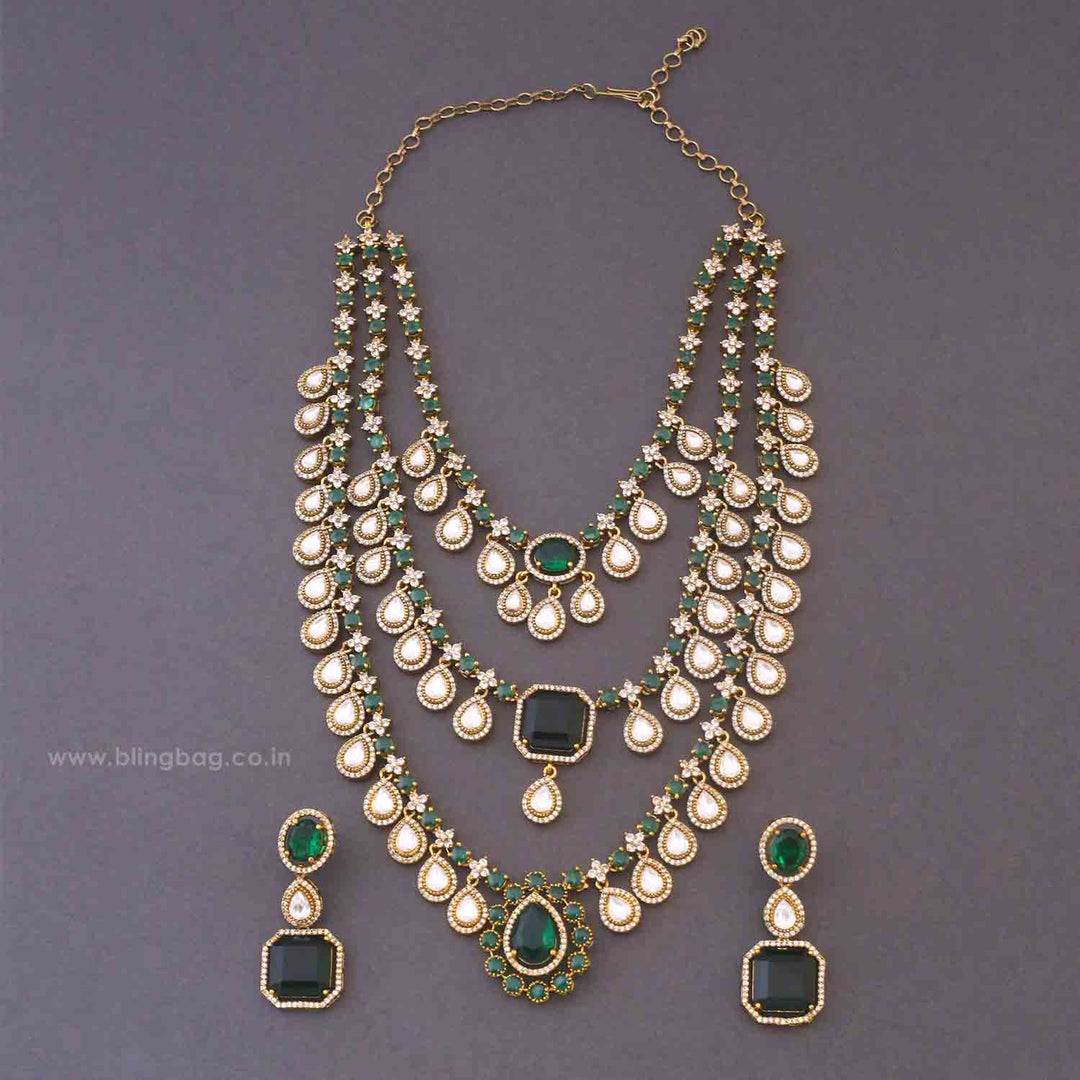 Emerald Alishia Victorian Jewellery Set - New Arrival