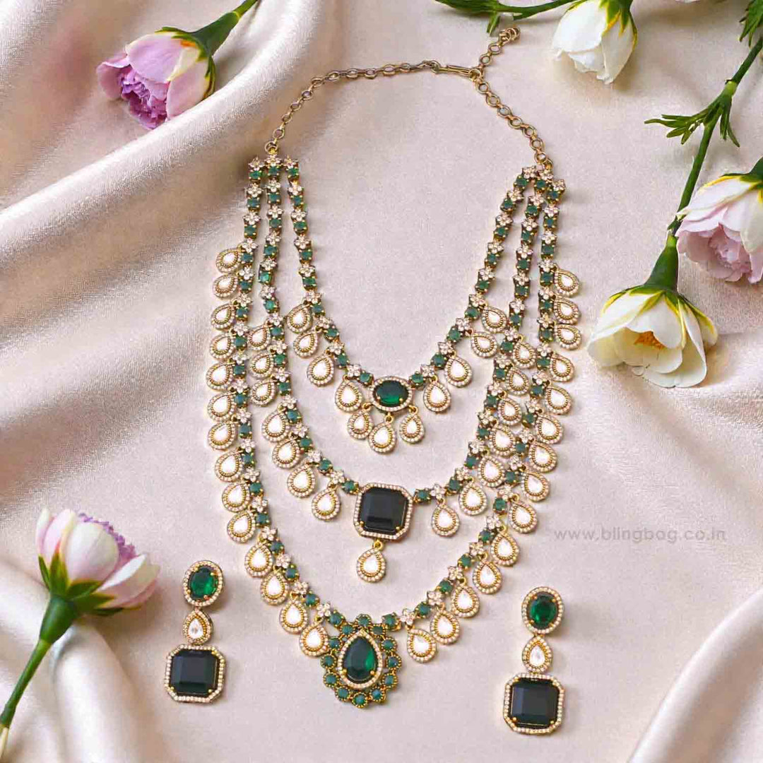 Emerald Alishia Victorian Jewellery Set - New Arrival