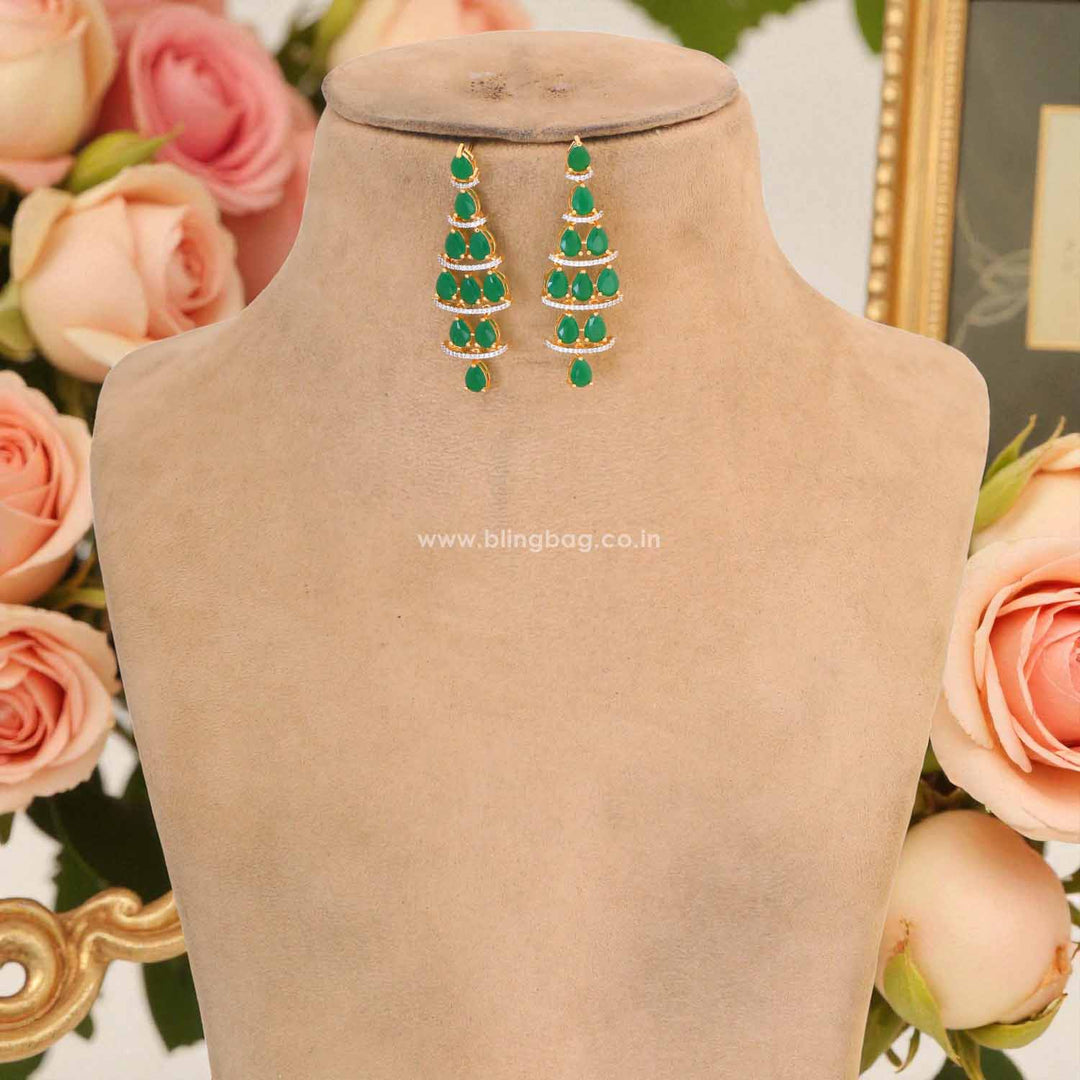 Emerald Alla Hasli Zirconia Jewellery Set