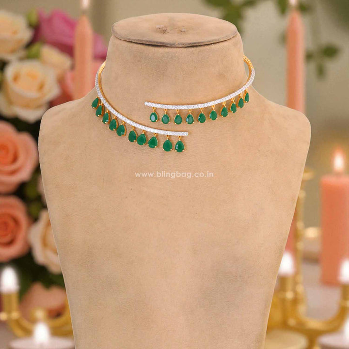 Emerald Alla Hasli Zirconia Jewellery Set