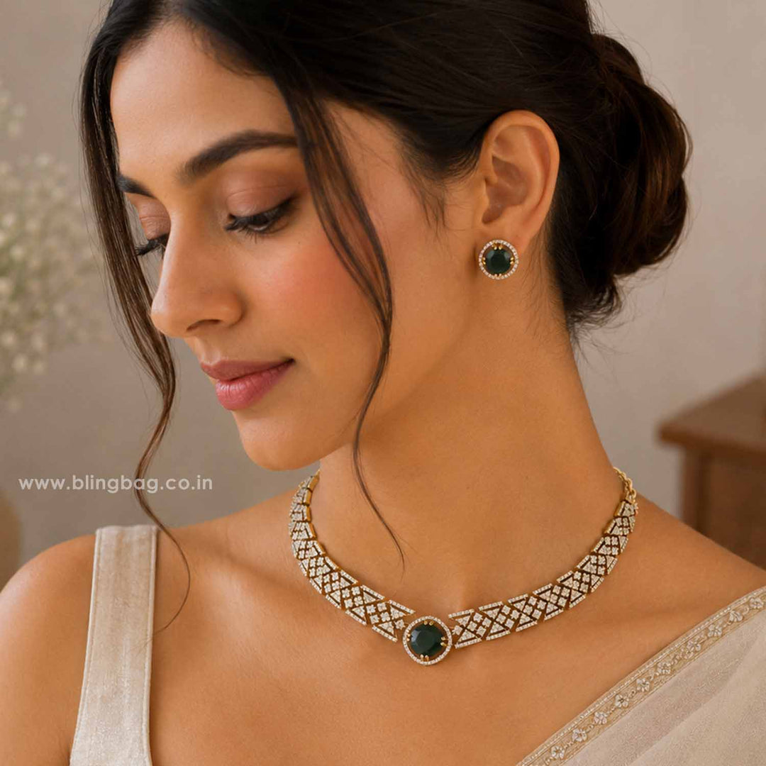 Emerald Alona Victorian Jewellery Set - New Arrival