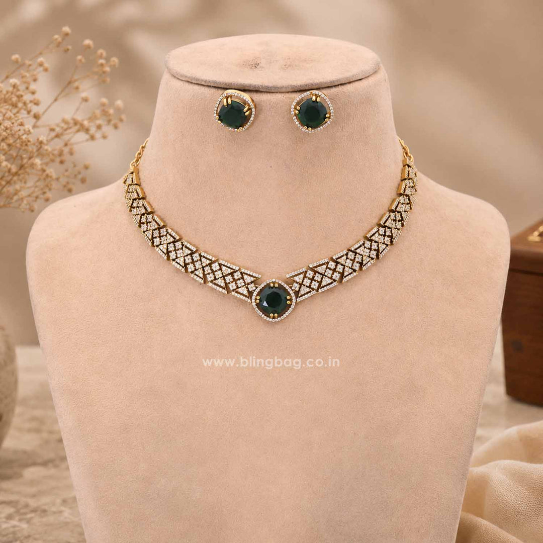 Emerald Alona Victorian Jewellery Set - New Arrival