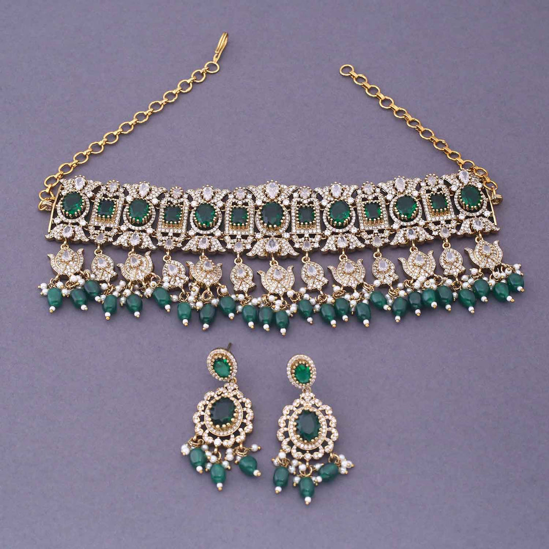 Emerald Alondra Victorian Jewellery Set - New Arrival