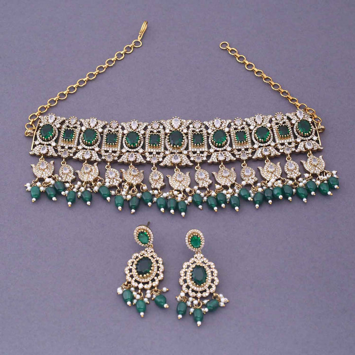 Emerald Alondra Victorian Jewellery Set - New Arrival