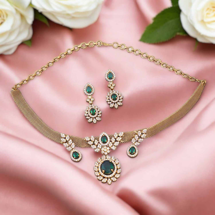 Emerald Alonza Victorian Jewellery Set - New Arrival