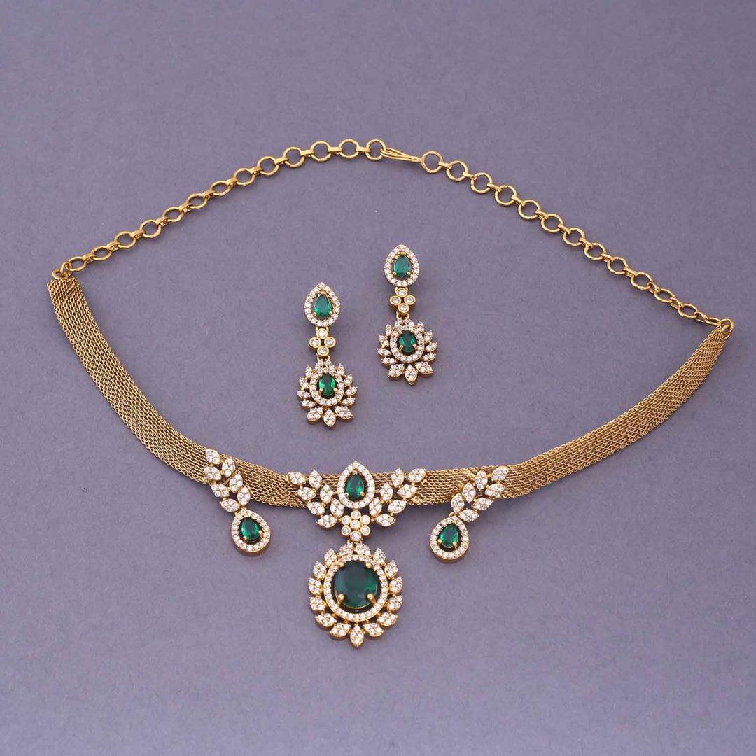 Emerald Alonza Victorian Jewellery Set - New Arrival