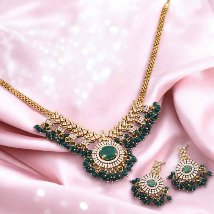 Emerald Alvina Antique Jewellery Set - New Arrival