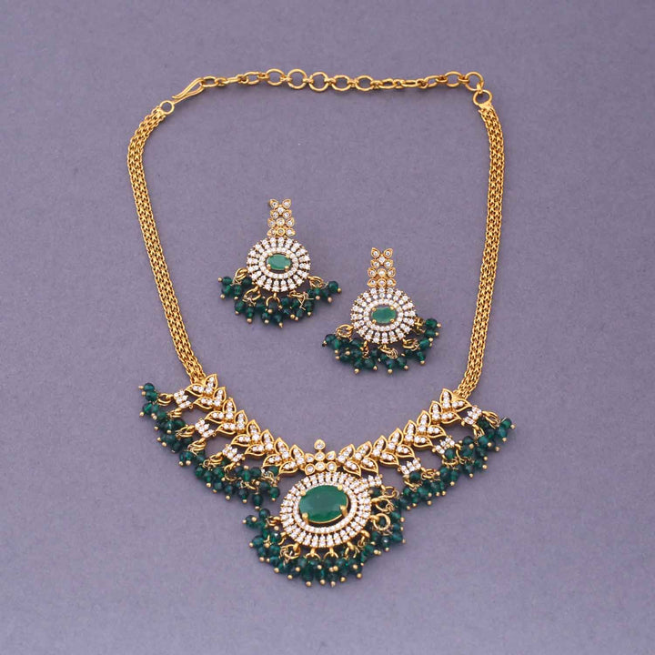 Emerald Alvina Antique Jewellery Set - New Arrival