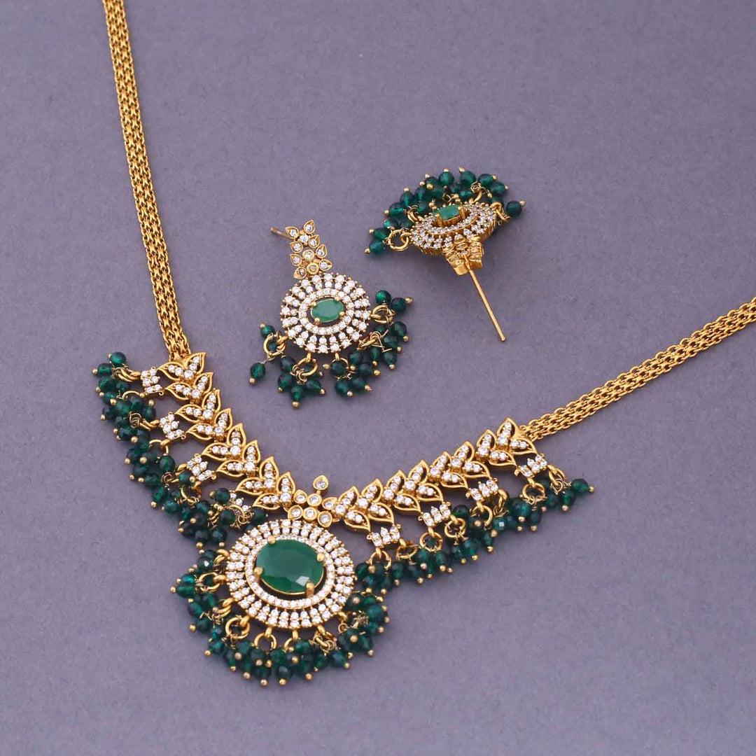 Emerald Alvina Antique Jewellery Set - New Arrival