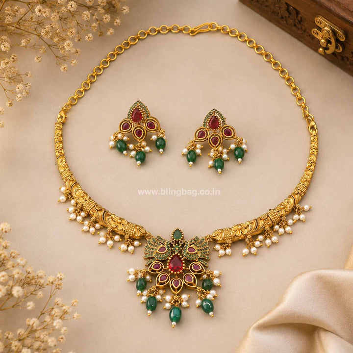 Emerald Amanda Hasli Victorian Jewellery Set-New Arrival