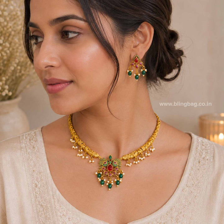 Emerald Amanda Hasli Victorian Jewellery Set-New Arrival