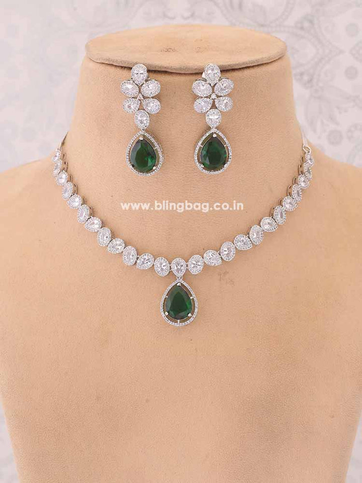 Emerald Amarah Zirconia Jewellery Set