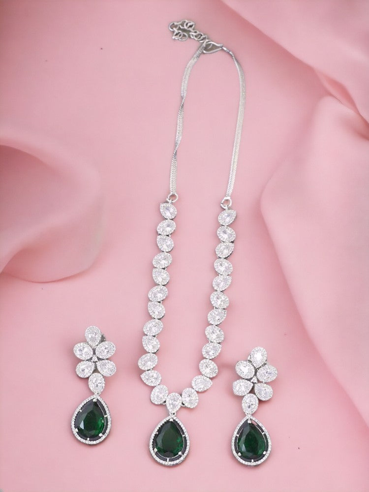 Emerald Amarah Zirconia Jewellery Set