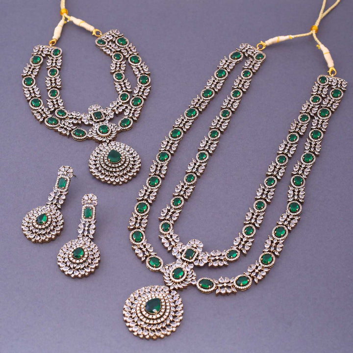 Emerald Andromeda Bridal Victorian Jewellery Set - New Arrival