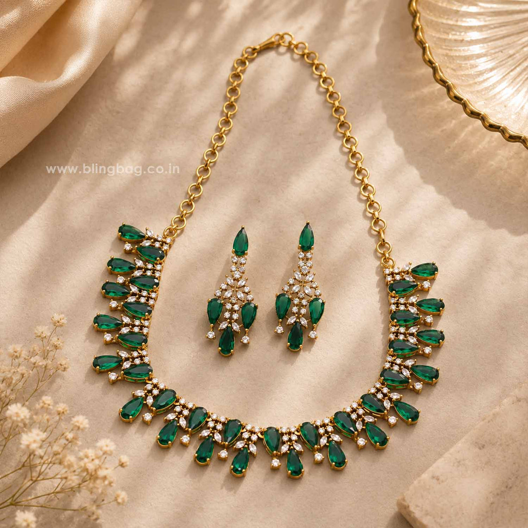 Emerald Anela Victorian Jewellery Set - New Arrival